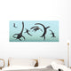 Plesiosaurs Gather Their Underwater Wall Decal