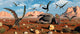 Quetzalcoatlus Scavenge Remains Dead Wall Decal