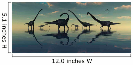 Giant Sauropod Dinosaurs Grazing Wall Decal