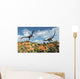 Pair Velociraptors Involved Territorial Wall Decal Design 2
