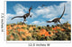 Pair Velociraptors Involved Territorial Wall Decal Design 2