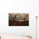 Pair Velociraptors Involved Territorial Wall Decal Design 1