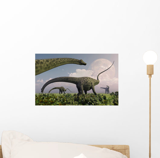 Herd Diplodocus Sauropod Dinosaurs Wall Decal