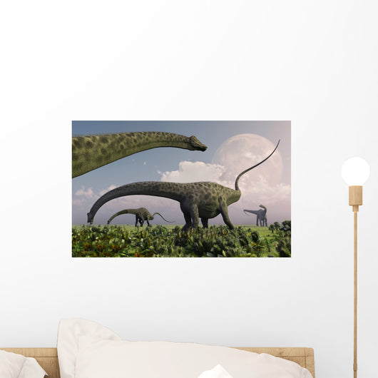 Herd Diplodocus Sauropod Dinosaurs Wall Decal