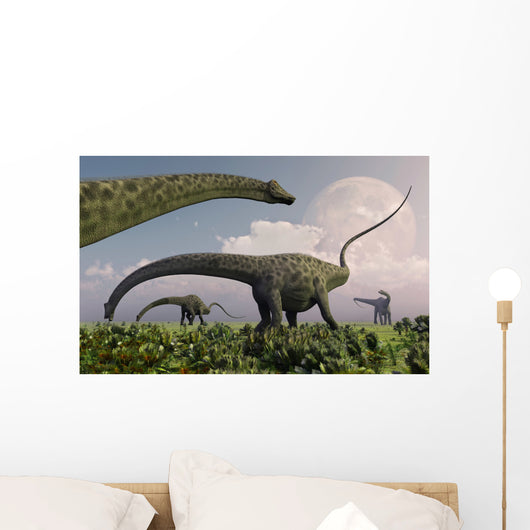 Herd Diplodocus Sauropod Dinosaurs Wall Decal