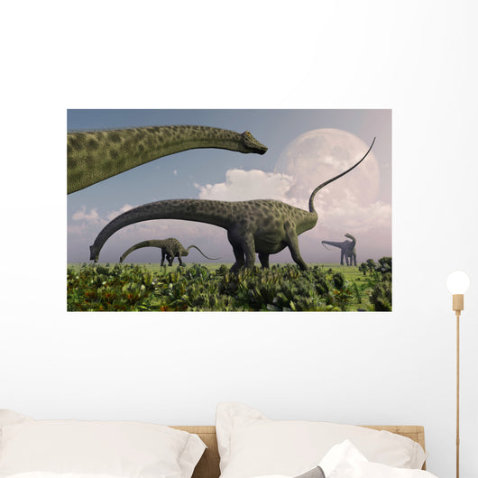 Herd Diplodocus Sauropod Dinosaurs Wall Decal