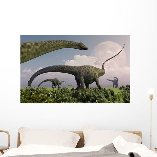 Herd Diplodocus Sauropod Dinosaurs Wall Decal