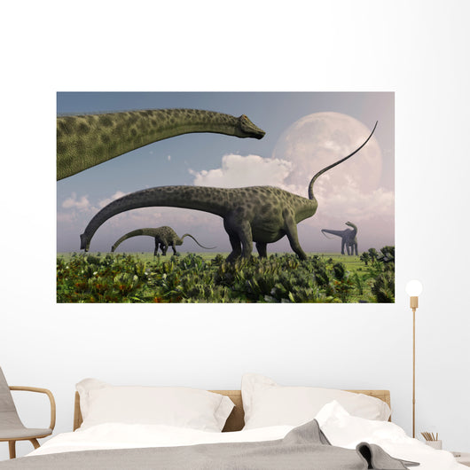 Herd Diplodocus Sauropod Dinosaurs Wall Decal