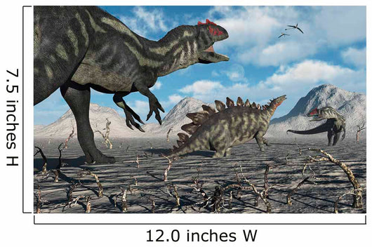 Allosaurus Dinosaurs Moving to Wall Decal