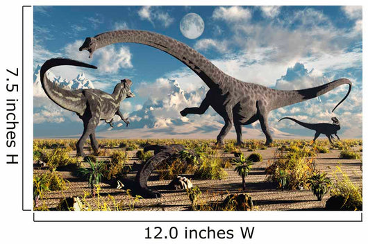 Deadly Confrontation between Diplodocus Wall Decal