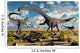 Deadly Confrontation between Diplodocus Wall Decal