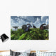 Herd Herbivorous Parasaurolophus Dinosaurs Wall Decal