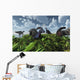 Herd Herbivorous Parasaurolophus Dinosaurs Wall Decal