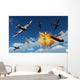 British Supermarine Spitfires Battle Wall Decal