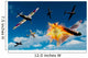 British Supermarine Spitfires Battle Wall Decal