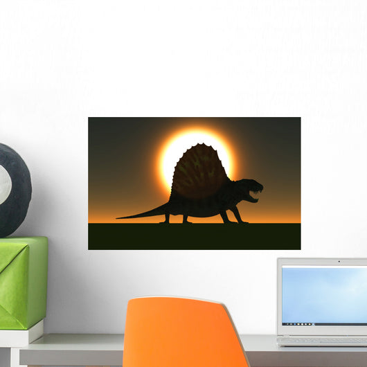 Sail-backed Dimetrodon from Earth's Wall Decal Design 1
