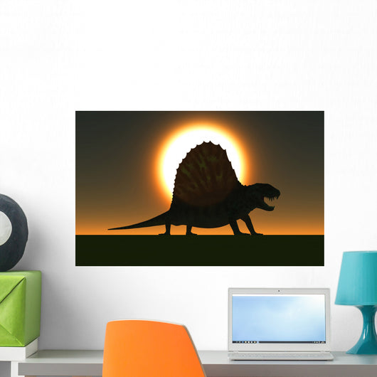 Sail-backed Dimetrodon from Earth's Wall Decal Design 1