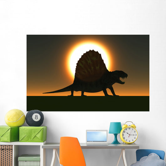 Sail-backed Dimetrodon from Earth's Wall Decal Design 1