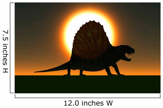 Sail-backed Dimetrodon from Earth's Wall Decal Design 1
