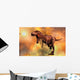 Tyrannosaurus Rex Running from Wall Decal