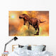Tyrannosaurus Rex Running from Wall Decal