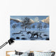 Pair Sabre-toothed Tigers Surviving Wall Decal