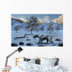 Pair Sabre-toothed Tigers Surviving Wall Decal