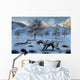Pair Sabre-toothed Tigers Surviving Wall Decal