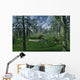 Pair Sabre-tooth Tigers and UFO Forest Wall Decal