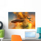 German Messerschmitt 262 Jetfighter and UFO Wall Decal