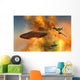 German Messerschmitt 262 Jetfighter and UFO Wall Decal