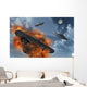 Ufo's from Different Alien Wall Decal