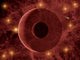 Comet Passing through Nebulous Wall Decal
