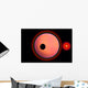 Alien Planet and Its Moon Wall Decal