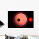 Alien Planet and Its Moon Wall Decal