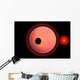 Alien Planet and Its Moon Wall Decal