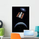 Hubble Space Telescope Earth Vertical Wall Decal