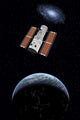 Hubble Space Telescope Earth Vertical Wall Decal