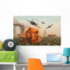 P-47 Thunderbolts Attacking German Sandstorm Wall Decal