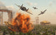 P-47 Thunderbolts Attacking German Sandstorm Wall Decal