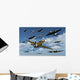 P-47 Thunderbolts Escorting B-17 Wall Decal