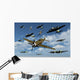 P-47 Thunderbolts Escorting B-17 Wall Decal