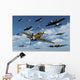 P-47 Thunderbolts Escorting B-17 Wall Decal