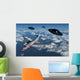 Commerical Flight Boeing 747 UFOs Wall Decal