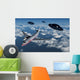 Commerical Flight Boeing 747 UFOs Wall Decal