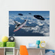 Commerical Flight Boeing 747 UFOs Wall Decal