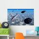 Commerical Flight Boeing 747 Black UFOs Wall Decal
