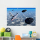 Commerical Flight Boeing 747 Black UFOs Wall Decal