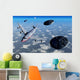 Commerical Flight Boeing 747 Black UFOs Wall Decal