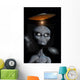 Grey Alien and Flying Saucer Wall Decal